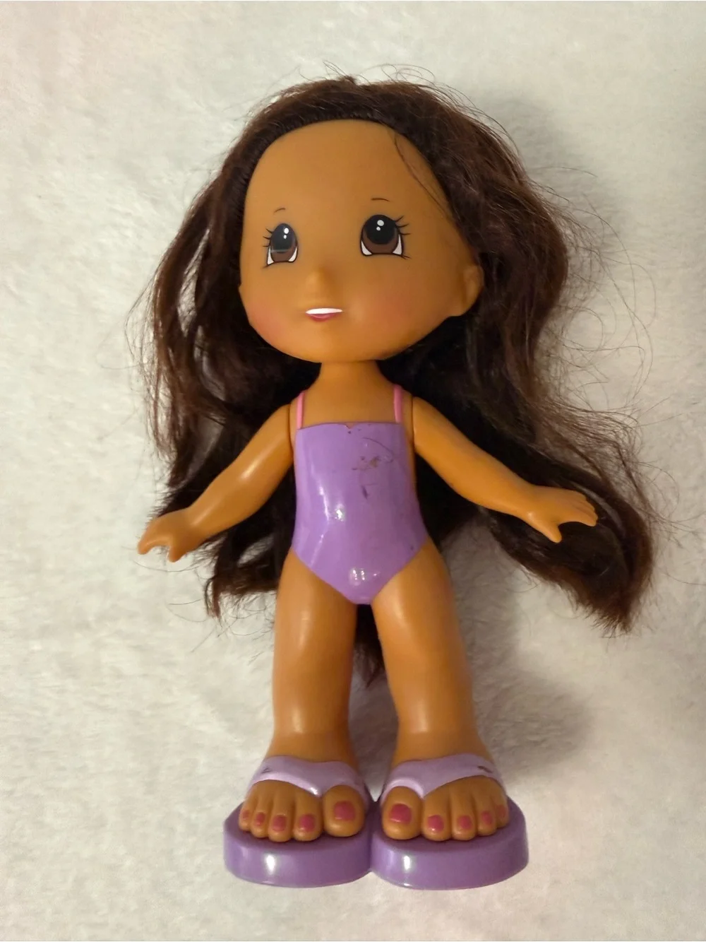 Fisher Price Snap N Style Erika Brown Hair Doll With Outfits and Accessories